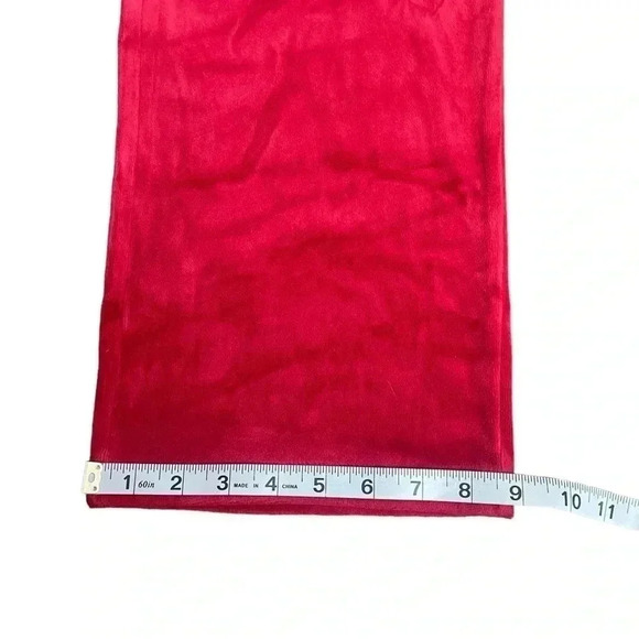 Two by Vince Camuto Red Velour Lounge Straight Leg Y2K Pants Women’s size XL - Picture 9 of 10